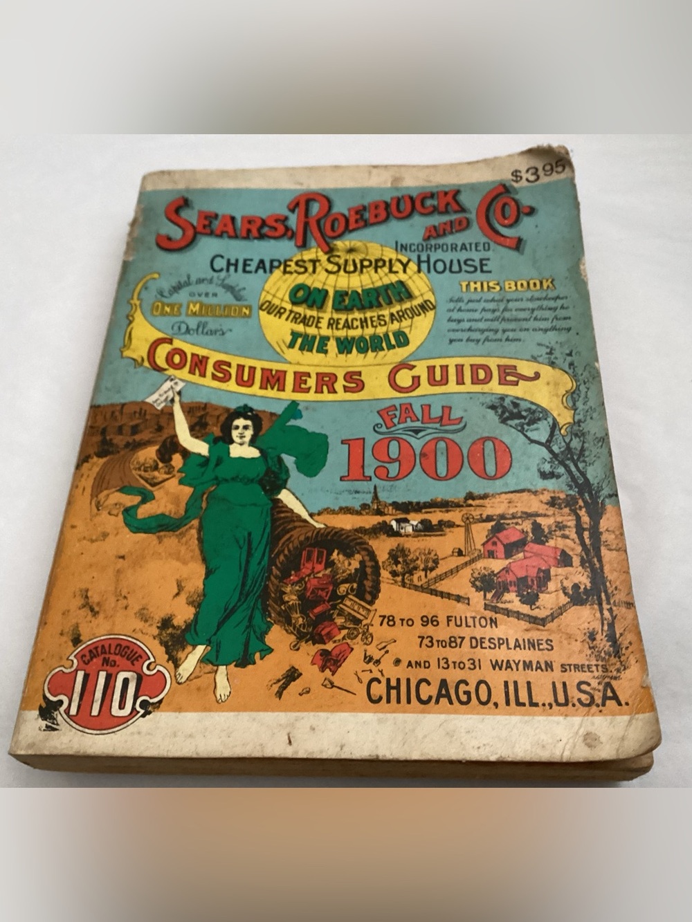 Vtg. Sears Roebuck and Co. Fall 1900 Consumers Guide Catalog 1970 REPRINT